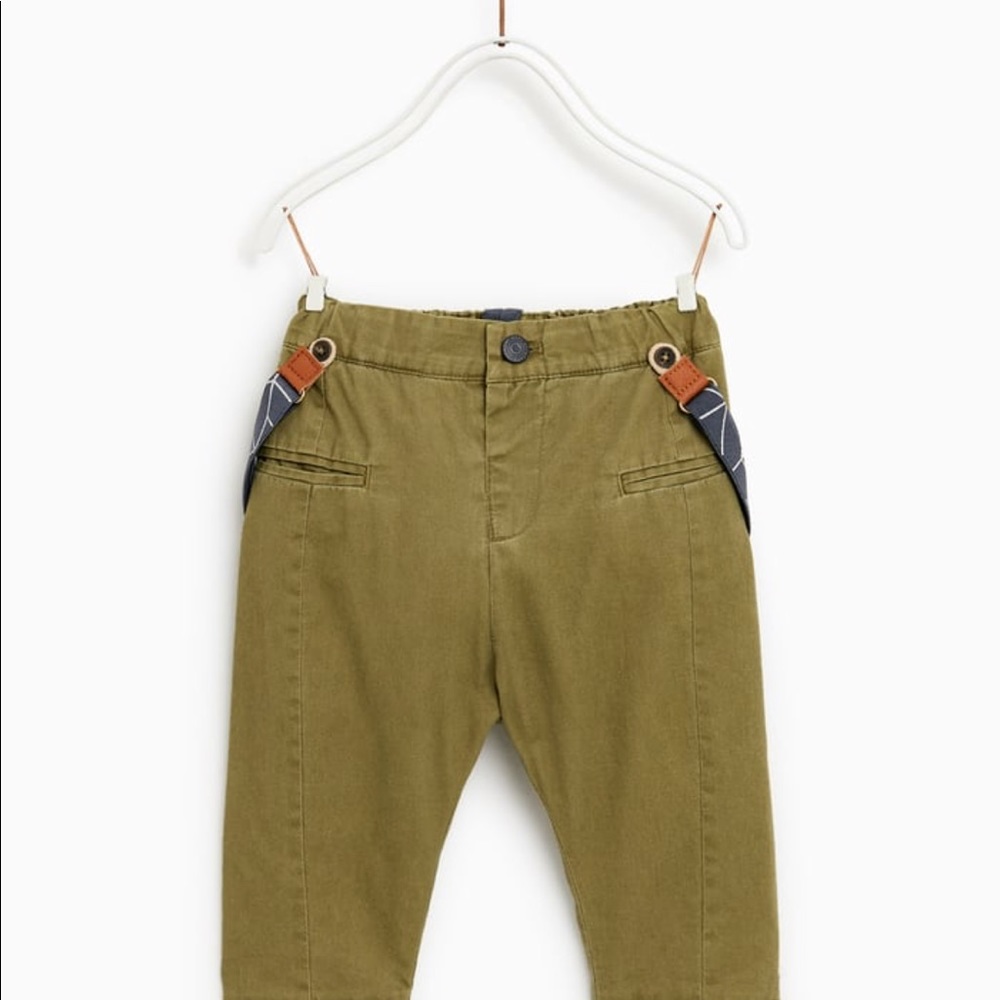 Zara kids Pants with adjustable suspenders